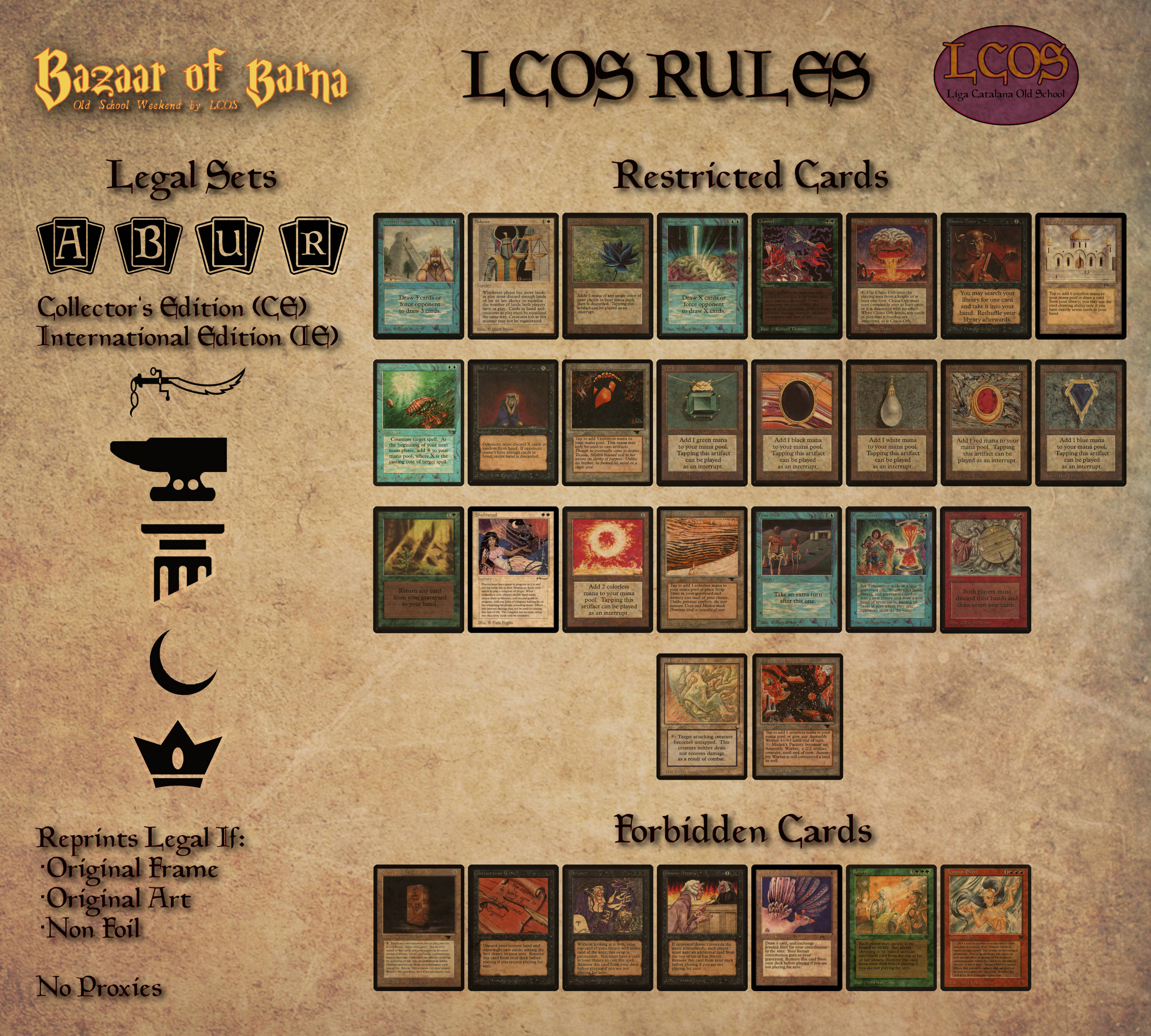 LCOS Rules